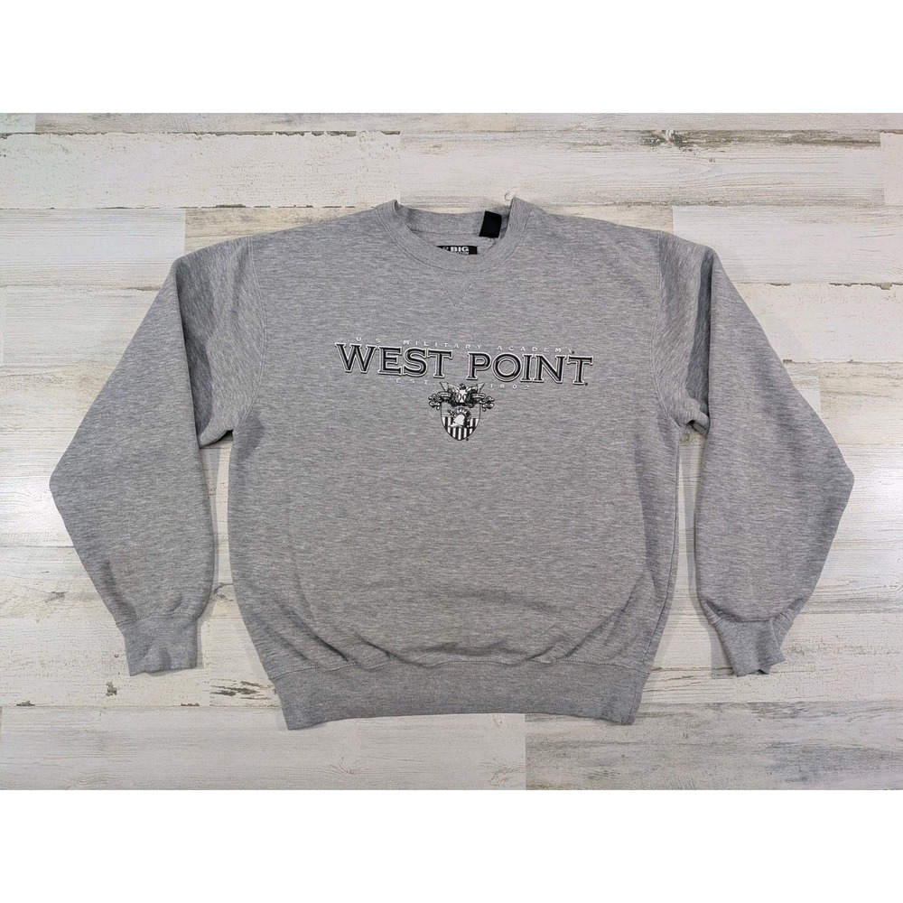 US Military Academy Sweatshirt Mens Medium USMA West Point Distressed Gray